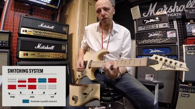 Ibanez RG721MFMA-NTF product demo смотреть онлайн