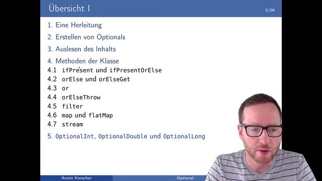 Java - Ein Überblick über Optional (Optionals Teil 1/7) смотреть онлайн