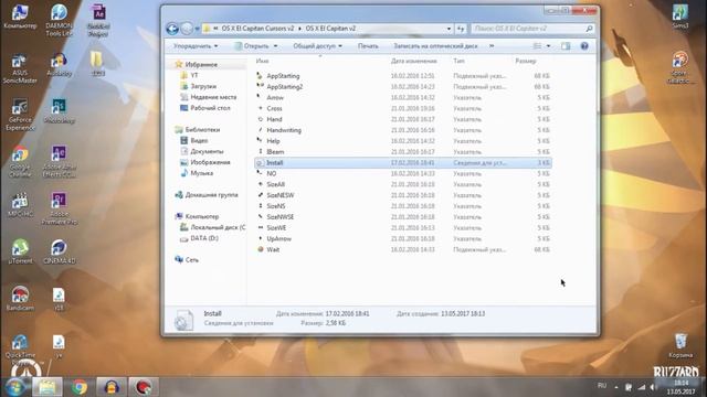 ?КАК УСТАНОВИТЬ КУРСОРЫ MAC OS X смотреть онлайн