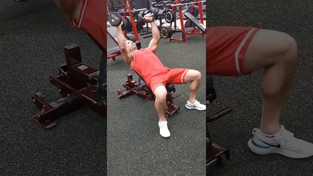Жим гантелей под углом 45 градусов #грудныемышцы #sivkovteam смотреть онлайн
