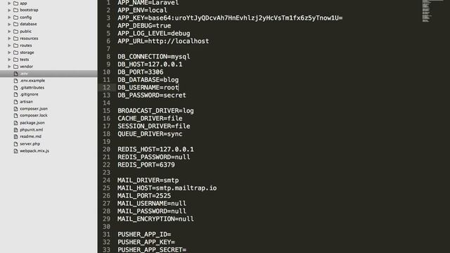 Laravel 5.4 tutorials #5 Connect to database (Retrieving data from database part 2) смотреть онлайн