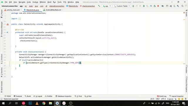 How to Check Internet Connection in Android Studio смотреть онлайн