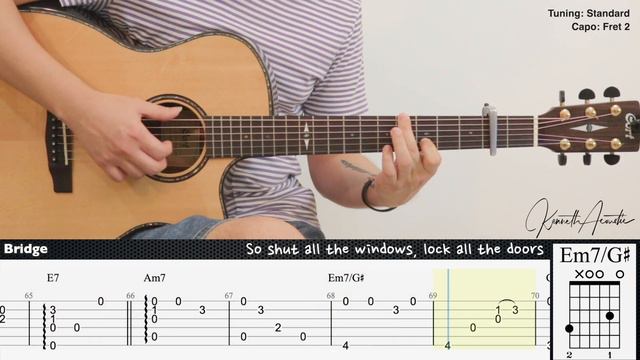 Nothing - Bruno Major | Fingerstyle Guitar | TAB + Chords + Lyrics смотреть онлайн