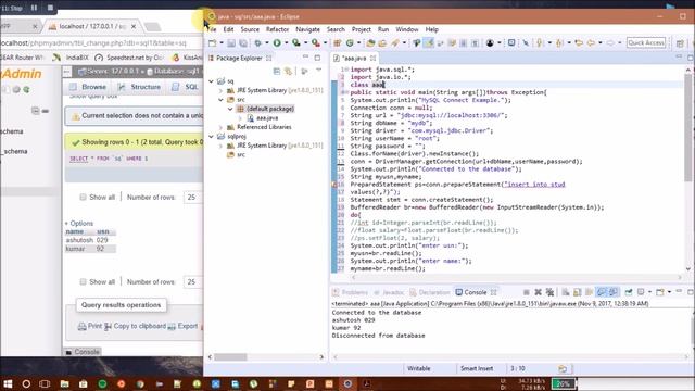 How to connect java(eclipse) to database using xampp смотреть онлайн