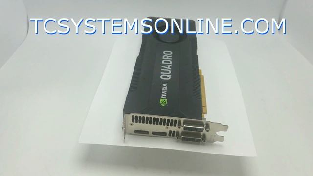 PNY VCQK5000-T NVIDIA QUADRO K5000 4GB PCI-E GRAPHICS CARD 2x DVI 2x DP смотреть онлайн