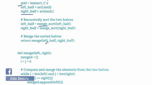 What is Merge Sort | Working of Merge Sort | Sorting Algorithm in Python | Python aktu смотреть онлайн