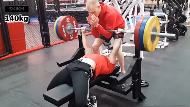 Александр Поповских. Жим лежа. смотреть онлайн