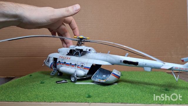 Вертолёт Ми-8мтв. Копия в 53 см. смотреть онлайн