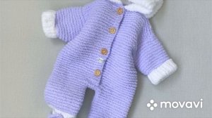 Комбинезон плюшевый вязаный. Мои гномики.