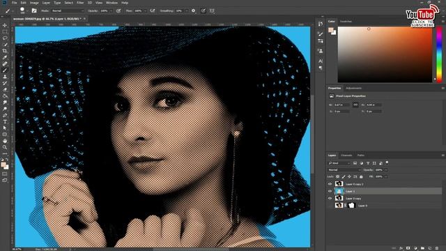 Photoshop Tutorial: How to make a POP ART portrait from a Photo! #GSFXMentor #gsfxmentor смотреть онлайн