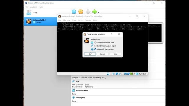 Metasploitable2 kernal panic - not syncing: IO-APIC error solution (Virtualbox) смотреть онлайн