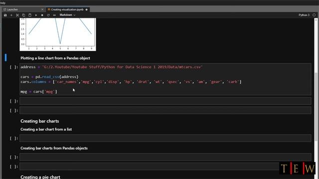 Python Data Science: Create Line Chart, Bar Chart and Pie Chart (How to Save As PNG Image) смотреть онлайн