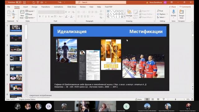 Презентация «Нормы и ритуалы в повседневности» (подход Ирвинга Гофмана) смотреть онлайн