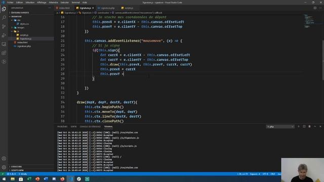 Capturer et enregistrer une signature avec canvas смотреть онлайн