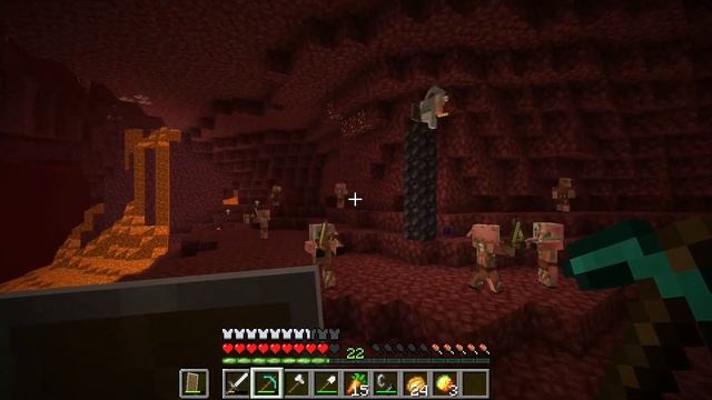 НАШ ПЕРВЫЙ ПОХОД В АД! НАШЛИ АДСКУЮ КРЕПОСТЬ! Я СТАЛ ВЕЗУЧИЙ! ► Minecraft #5 смотреть онлайн