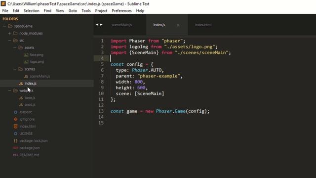 Phaser 3 - Adding Images with NPM and Webpack смотреть онлайн