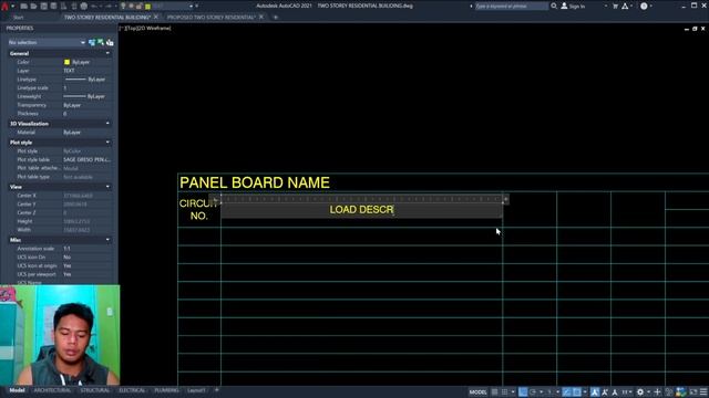ELECTRICAL SCHEDULE OF LOADS - CREATING TABLE PART 1 (TAGALOG AUTOCAD TUTORIAL) смотреть онлайн
