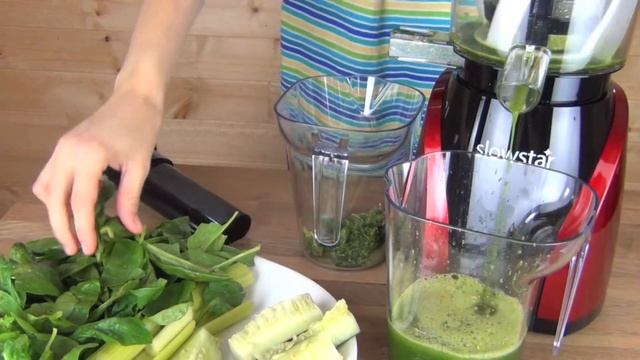 Slowstar SW-2000 Demonstration Juicing Green Vegetables смотреть онлайн