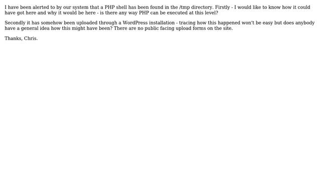 DevOps & SysAdmins: Exploit PHP File Found in /tmp directory смотреть онлайн
