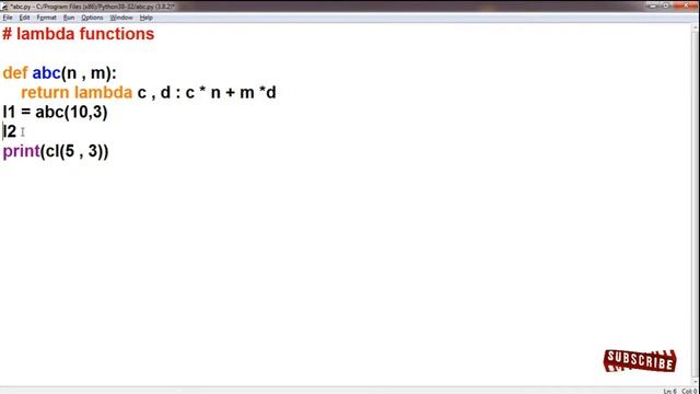what is lambda function | Python Programming | Class 17 смотреть онлайн