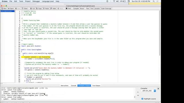 Data Analytics Course: Creating Number-Guessing & Later-Date Programs Using Java (Fall 2020) смотреть онлайн