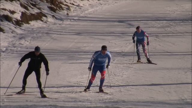 Беговые лыжи. Одновременный одношажный коньковый ход. смотреть онлайн
