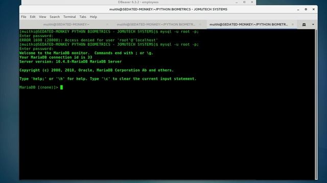 Python Biometric Registration and Authentication on Linux using DigitalPersona 4500 and MariaDB SQL смотреть онлайн