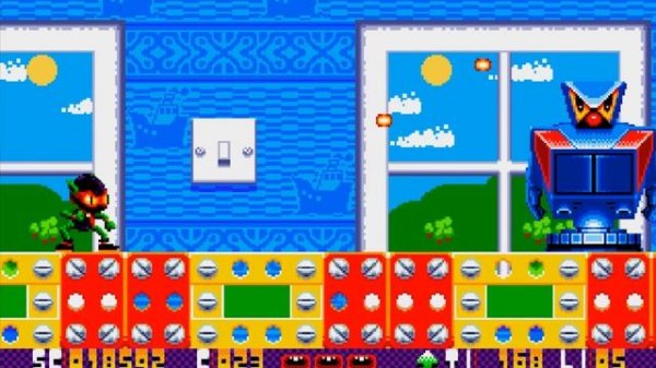 Zool (Genesis) All Bosses (No Damage)