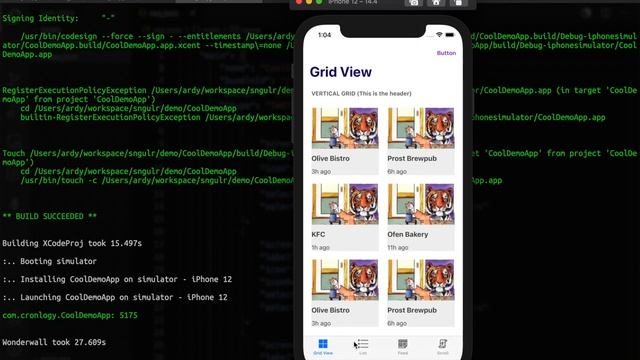 Sngulr.io Demo - Build Native iOS apps from JSON смотреть онлайн