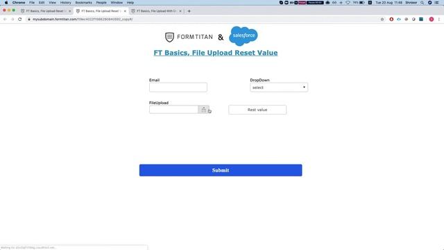Reset value in File upload based on condition смотреть онлайн