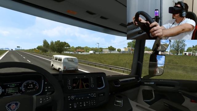 PRIMEIRA VEZ COM UMA SCANIA P-360 USANDO ÓCULOS VR - ETS 2 MODS BR смотреть онлайн