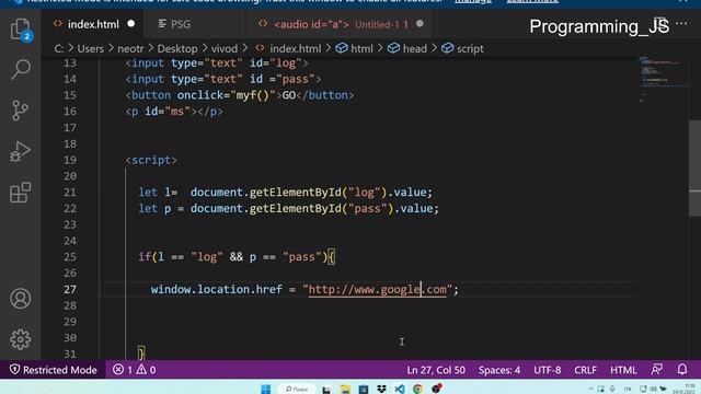Авторизация без базы данных на js смотреть онлайн