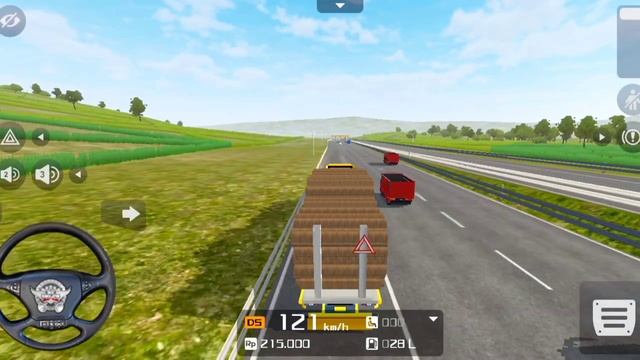 Truck Mitsubishi Fuso-Mitsubishi Fuso Super Great Japan?इंडोनेशिया सिमुलेटर गेम?लकड़ीसेभरा हुआ ट्रक