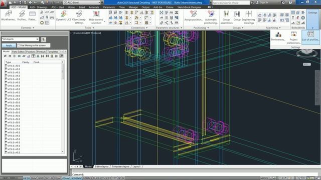 AutoCAD Structural Detailing 2012: Bolts Enhancements смотреть онлайн