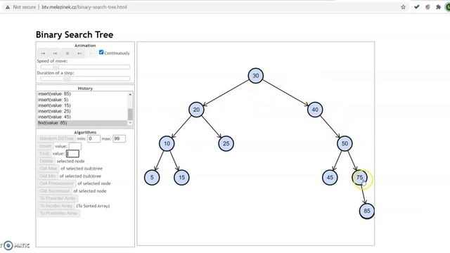 Binary Search Tree Deletion Visualization смотреть онлайн