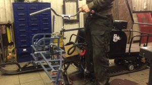 установка лыжного модуля барс на мотобуксировщик ксмото