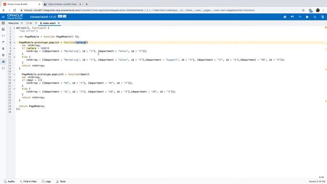 Dependent Lists in an Editable Table in Visual Builder смотреть онлайн