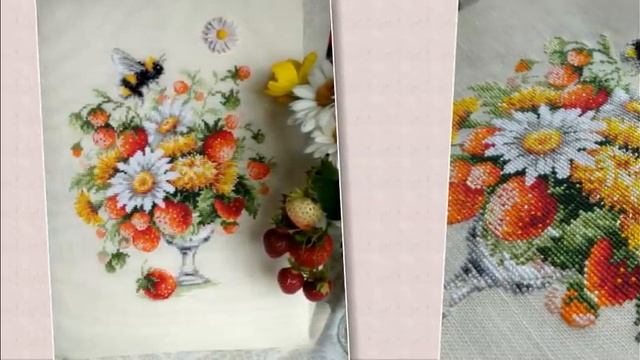 Отчет За Июнь 2021/СП "Райский сад" (птицы, цветы, бабочки)/вышивка крестом/#juliacreation смотреть онлайн
