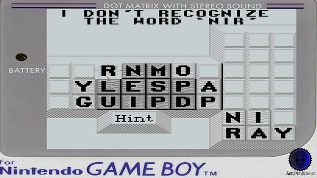 WordZap - Nintendo Game Boy смотреть онлайн
