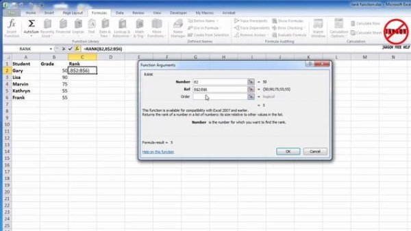 Excel: How to Use the RANK, RANK.EQ and RANK.AVG Functions