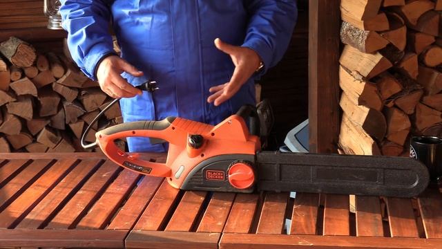 Обзор электрической цепной пилы Black+Decker CS2040 смотреть онлайн