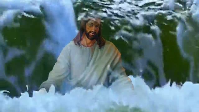 Футаж "Иисус Христос и вода" смотреть онлайн
