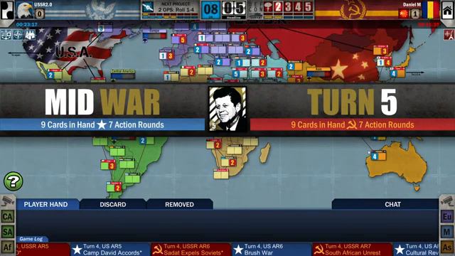 Стрим по Twilight Struggle (Сумеречной борьбе) №1 смотреть онлайн