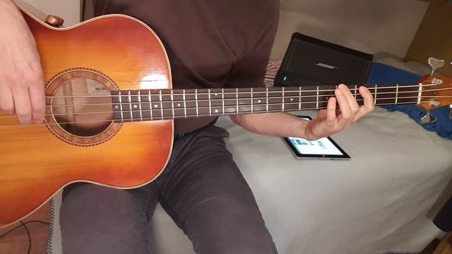 Acoustic Bass Un Altra Te - Corona time - BOSE S1, Nace Zaletelj hand made acoustic jazz bass смотреть онлайн