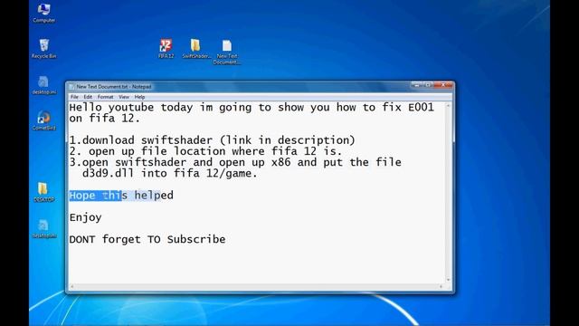 fix Fifa 12 E0001 смотреть онлайн