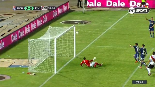 Rafael Santos Borré (0-2) U. de Chile vs River Plate | Copa Cono Sur смотреть онлайн