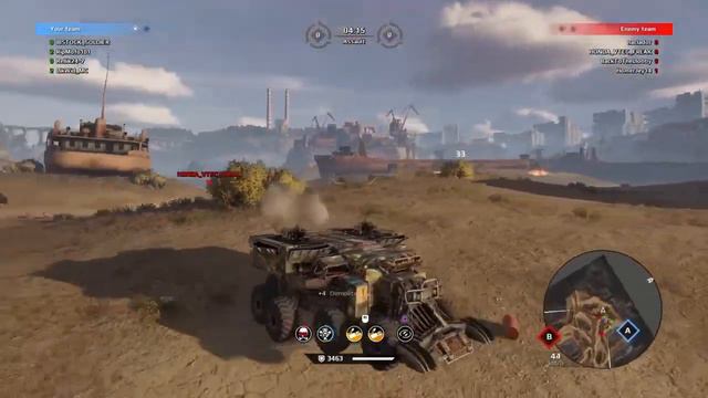 Crossout PS4 Clan Wars GTFS vs INKA Breaker, Porcupine, Firebug, & Punisher squad смотреть онлайн