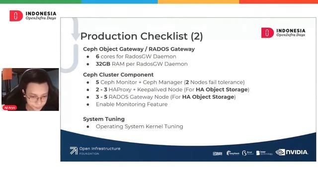Talk #4 Block and Object Storage Solution with Ceph in Production - Aji Arya #IOID21 смотреть онлайн