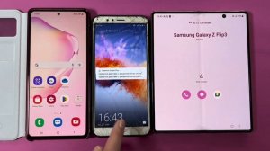 Honor 7C incoming Call Samsung Note30 & Z fold3 Android