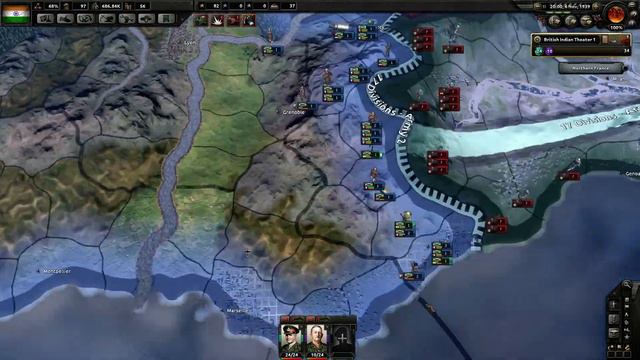 Hearts of Iron 4: Together for Victory - India/Raj - Veteran difficulty(Max Sliders) Part 7 смотреть онлайн